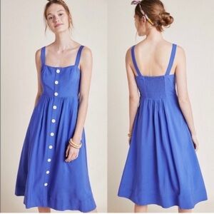 Maeve by Anthropologie Rosemary Indigo Midi Dress